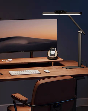 Honeywell HJ1BK Eye-Caring 1200LM LED Architect Desk Lamp for Home Office
