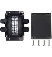 YETLEBOX Watertight Junction Box, IP67 Waterproof Electrical Project Box with 6P 25A Barrier Term...