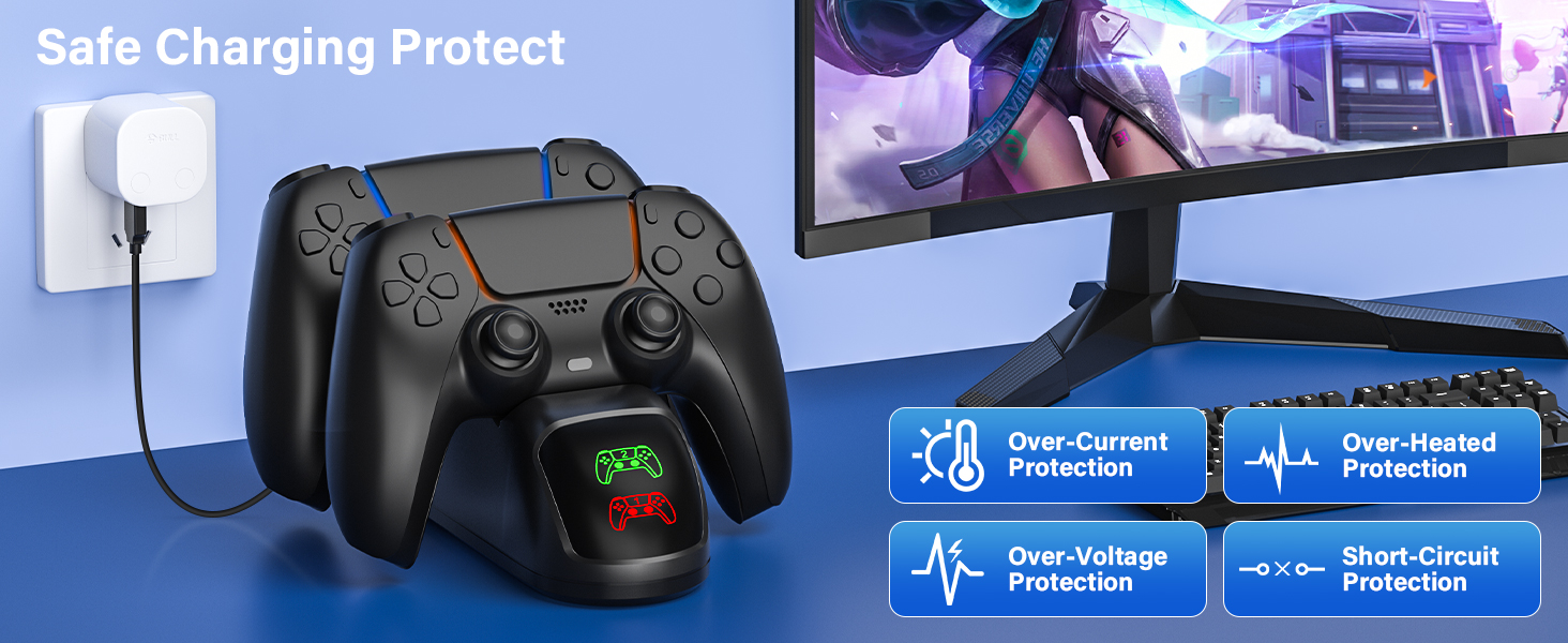 ps5 controller charger station,ps5 charger station
