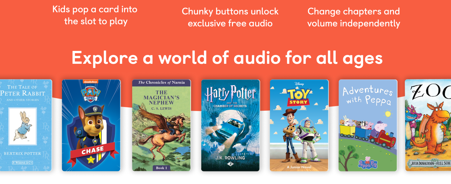 Paw patrol Peter Rabbit Harry Potter Toy Story Peppa Pig Zog Narnia Childrens Audio Player kids toy