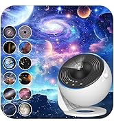 Galaxy Projector for Bedroom, HD Image Star Projector Galaxy Light Adjustable Knob, 13 Film Discs...