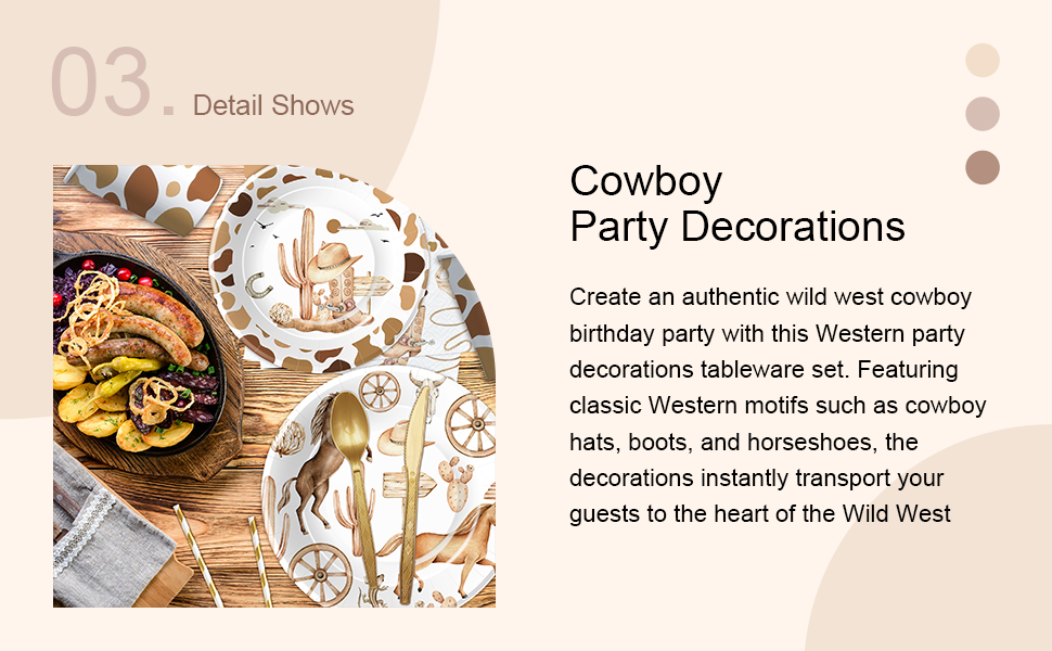 Western Cowboy Party Decorations 