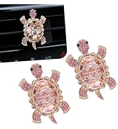 MOXRUQ 2 PCS Sea Turtles Car Air Fresheners Vent Clips, Bling Cute Turtle Car Air Conditioning Ou...