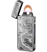GADATOP Dragon Lighter, Arc Plasma Flame Lighter USB Rechargeable Windproof Electric Lighter for ...