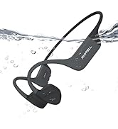 Rhyfell Swimming Headphones, Bone Conduction Headphones Bluetooth 5.4, All Liquid Silicone, IP68 ...