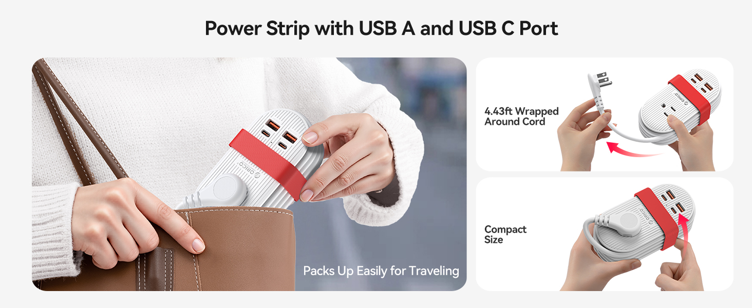 travel power strip with usb ports