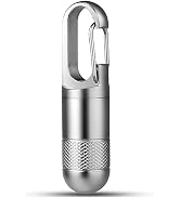 TISUR Small Titanium Pill Case, Keychain Pill Holder Travel Pill Box Container,Portable Pill Orga...