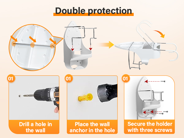ironing board holder hanger iron Ironing Board Holder Wall Mount Hanger wall mount and