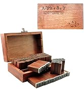 UCEC Letter Stamps, 70pcs Alphabet Stamps for Clay, Wooden Rubber Letter Number and Symbol Stamp ...
