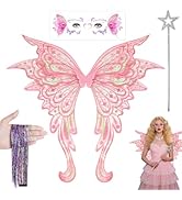 Fairy Wings Adult Women, Butterfly Angle Wings Fairy Costume for Woman Girls, Fairy Accessories f...