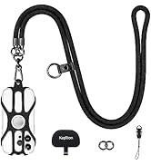Kaptron Universal Cell Phone Lanyard: Adjustable Crossbody Cell Phone Strap with Silicone Phone H...