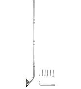 CEKAY Stainless Steel Antenna Mount (1.5" x 68"), Heavy-Duty Adjustable J-Pole Mast for TV Antenn...