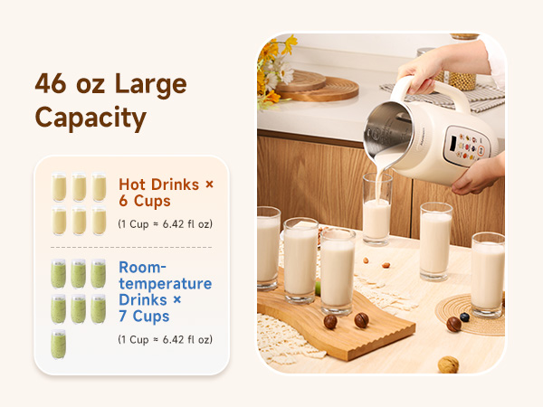 46 oz Large Capacity