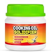 Cooking Oil Solidifier, Solidifies Up to 46 Cups - Plant-Based Oil Solidifying Powder That Turns ...