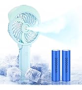 HandFan 4000mAh Personal Misting Fan With 55ml Large Water Tank - Portable Handheld Rechargeable ...