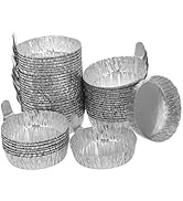 Angoily 50pcs Aluminum Foil Weighing Dish Aluminum Serving Tray Tart Tins Scientific Weigh Trays ...