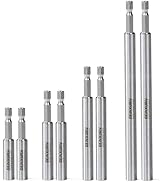 Geinxurn 8Pc Stainless Screwdriver Bit Holders, Extension Socket Drill Bit Magnetic Holder Hex Sh...
