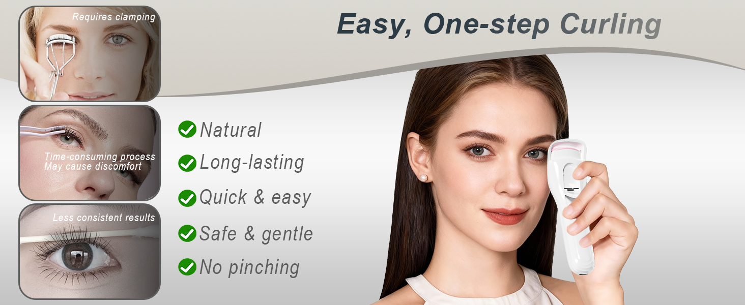 Lilonthy eyelash curler heated