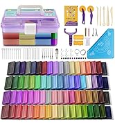 Aestd-ST Polymer Clay 72 Colors, Modeling Clay for Kids, Non-Sticky Easy to Shape Oven Bake Clay ...