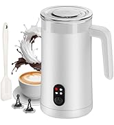 Ovetedot Milk Frother, 4-in-1 Milk Frother and Steamer, 13.5oz/400ml Automatic Hot and Cold Foam ...