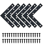 SAYAYO L Brace, 120x120mm / 5" x 5" Metal L Mending Plate L Flat Plate Bracket Stainless Steel L ...