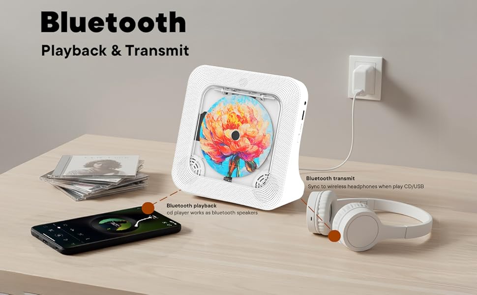 CD Player with Bluetooth RX &amp; TX