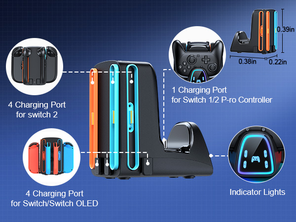 switch 2 controller charging dock