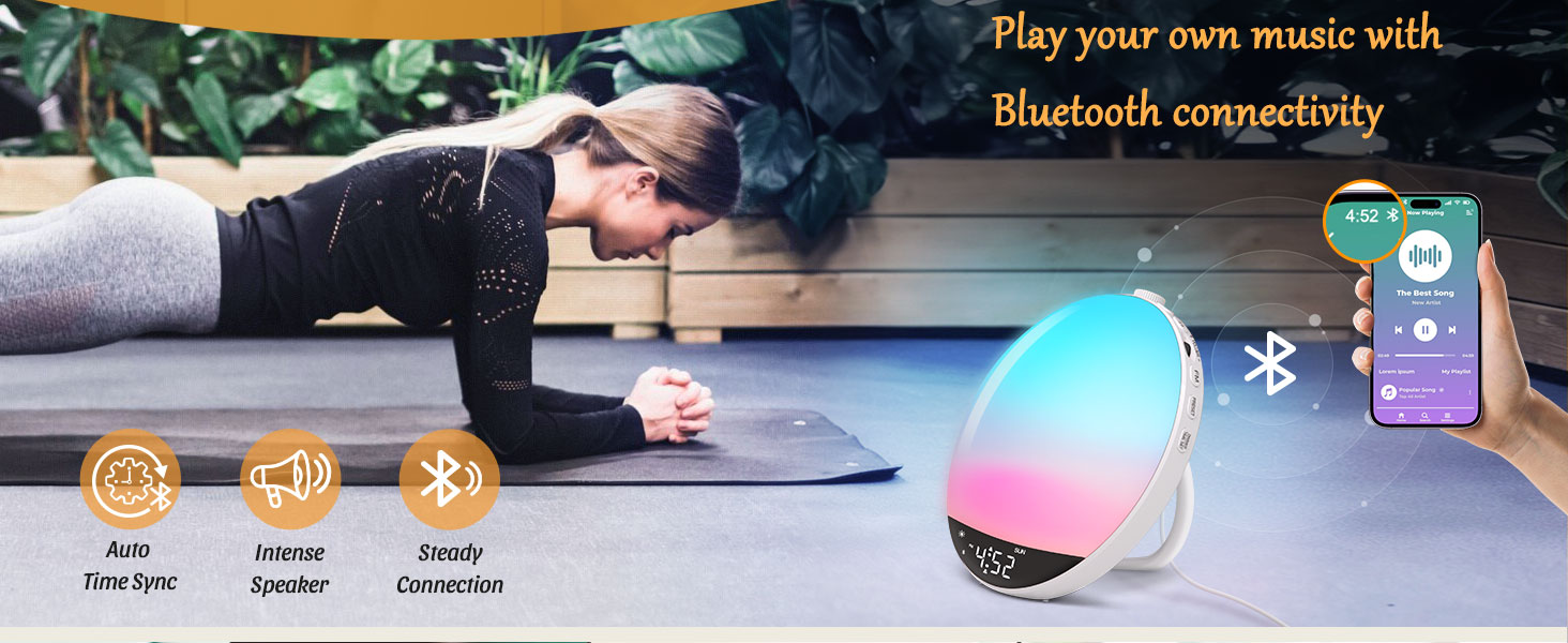 sunrise alarm clock with sound machine