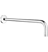 Nuodan Shower Arm with Flange, 15 Inches Wall Mount Replacement Extension Showerhead Arm For Fixe...