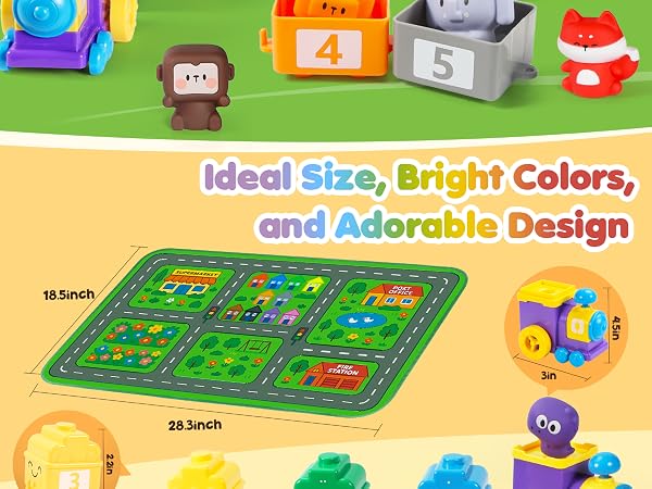 Montessori Learning Toys for 1 2 3 Years Old Boy Girl Toddler
