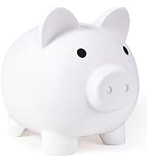 Large Piggy Bank, Unbreakable Plastic Money Bank, Coin Bank for Girls and Boys, Large Size Piggy ...