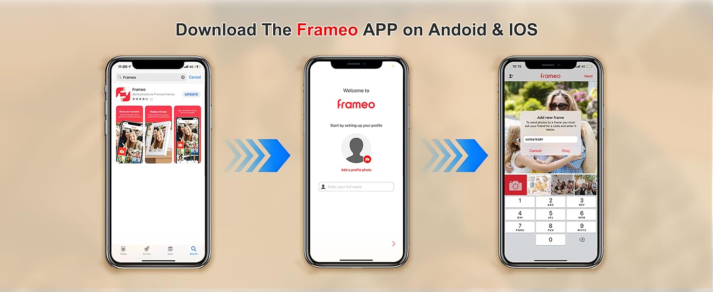 digital picture frame with large display