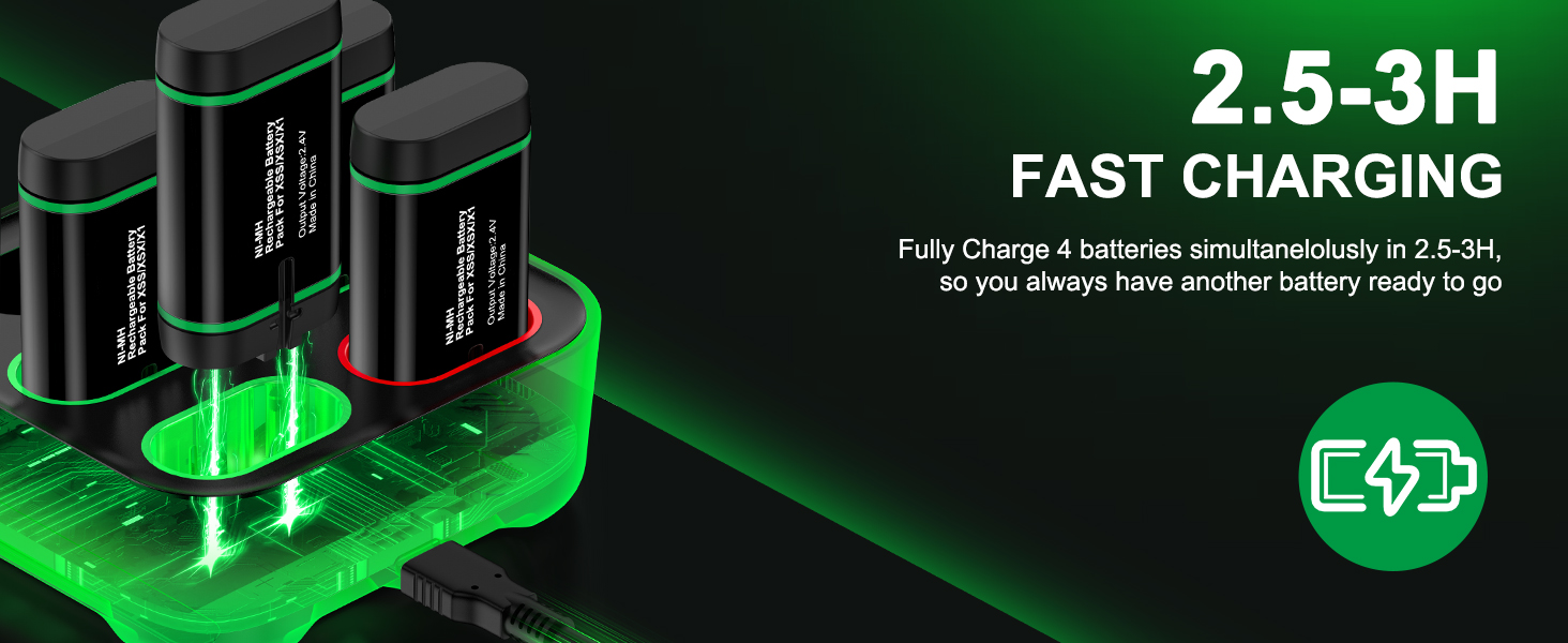 Rechargeable battery for xbox controller