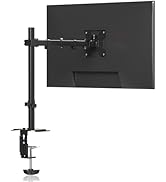 Pholiten Single Monitor Stand, Heavy Duty Adjustable Monitor Arm Desk Mount for 13-27Inch, Tilt, ...