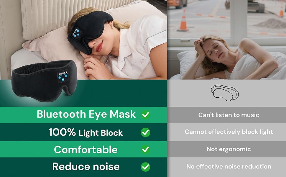 sleep mask for women, sleep mask for men, sleeping mask with headphones, sleep mask Bluetooth