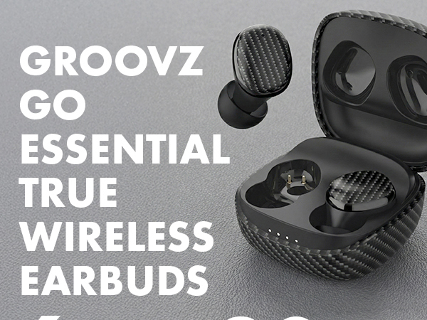 Groovz Go Essential True Wireless Earbuds
