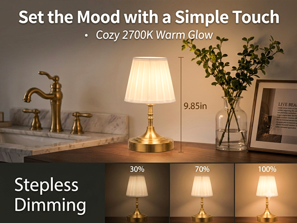 cordless table lamp small size