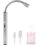 Candle Lighter, Upgraded USB Charging Arc Lighter with 360° Flexible Neck, Suitable Ignite Light ...