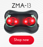 Zyllion ZMA-13 Shiatsu Back and Neck Massager Pillow Black