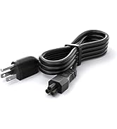 3 Prong Power Cord Cable for Laptop, 4ft C5 AC Power Cord for Notebook, 2.5A 250V Power Cord Repl...