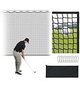 ZEALFEEL Golf Net for Backyard, 10 x 20Ft Heavy Hitting Net for Golf, Baseball, Hockey, Soccer, D...