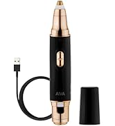 SPA SCIENCES - AIVA Deluxe - Dual 2-in-1/Double Sided Facial Hair Remover &amp; Eyebrow Trimmer USB R...