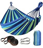 Outdoor Amacas Garden Camping Hammock,Hammock Portable with Carrying Bag for Patio Yard Garden Ba...