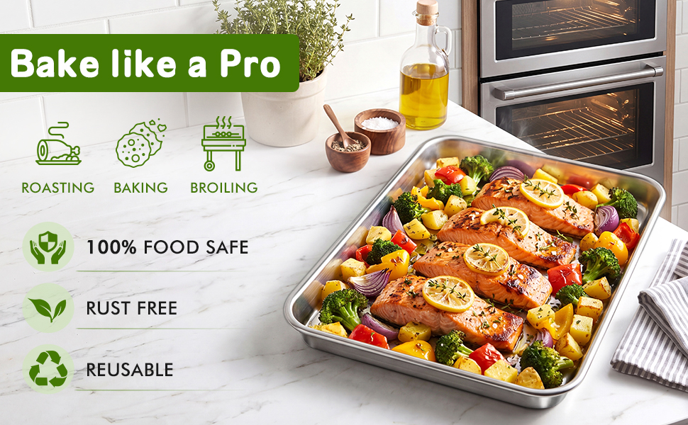 stainless steel baking sheet