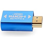 SRhonyra EDID Emulator 2K HDMI Passthrough 4th Generation Aluminum Fit Headlesskeep for Video Spl...
