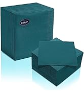 Ocean Teal Lunch Napkins, 3-Ply Disposable Paper Napkins-Bar, Cocktail, Weddings, Birthday, EU Ma...