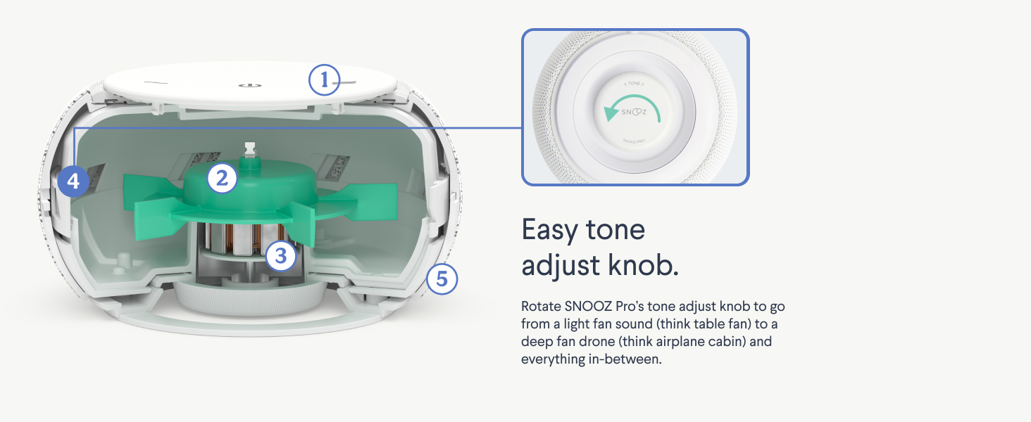Easy tone adjust knob