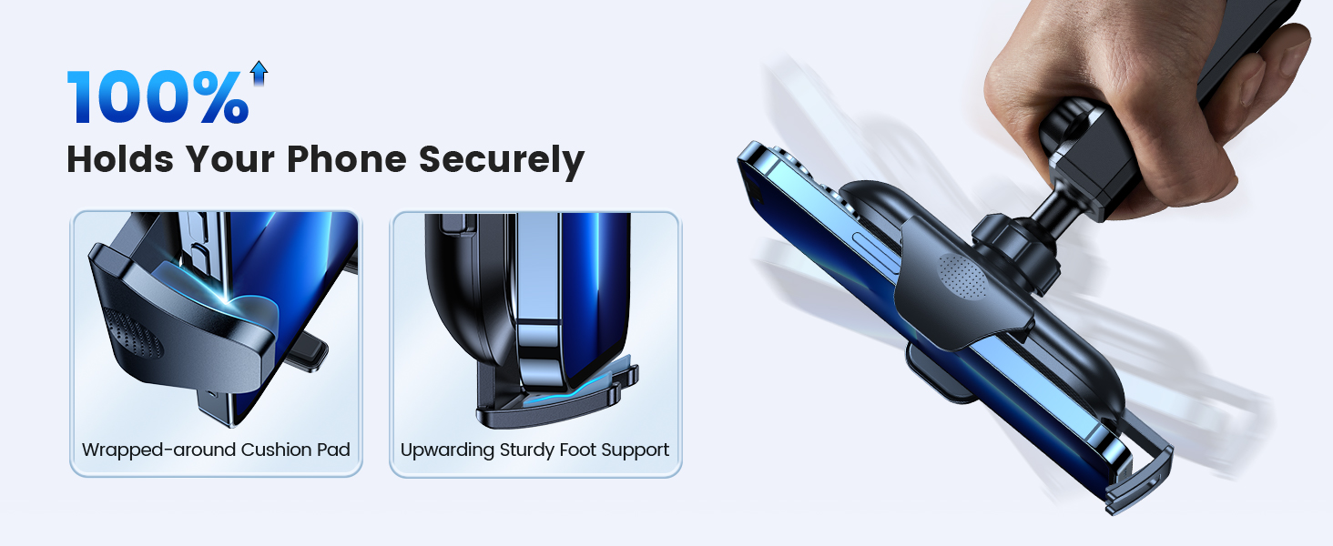 non-slip phone mount for car boat truck dashboard heavy duty