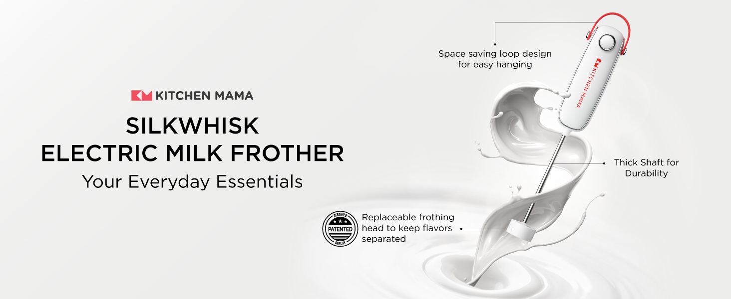 Kitchen Mama electric milk frother handheld milk frother electric milk frother coffee frother