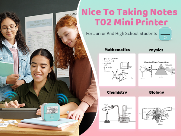 T02 Mini Sticker Printer - Wireless Sticker Maker Machine